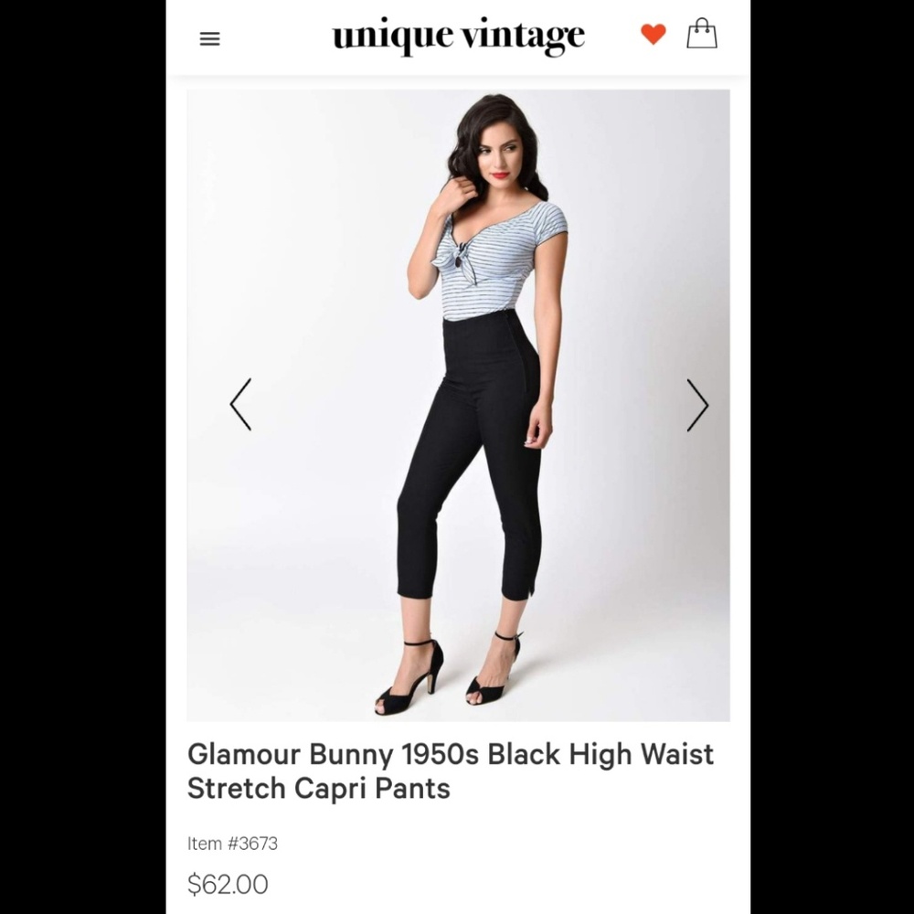 High waist stretch capris